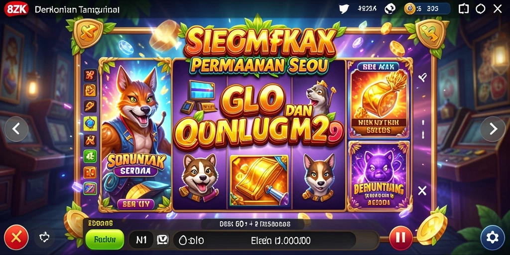 Gameplay 8ZK yang menegangkan dan penuh warna.