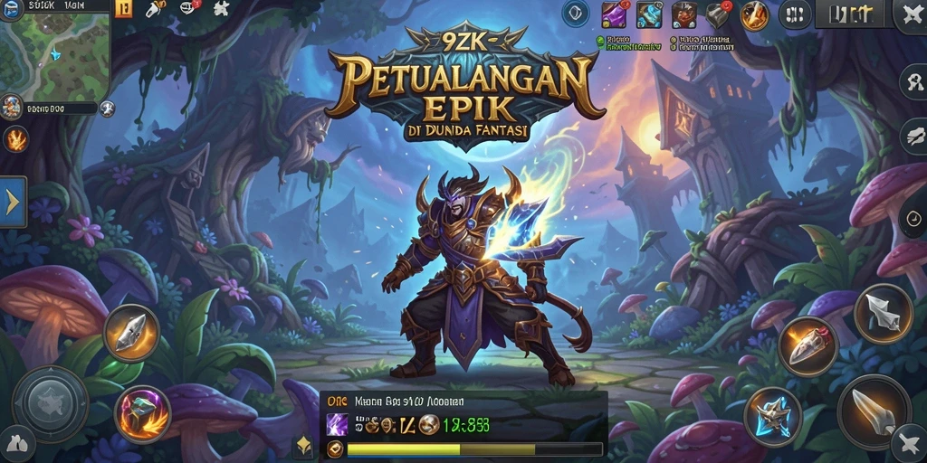 Tampilan petualangan seru dalam gameplay 9ZK RPG.