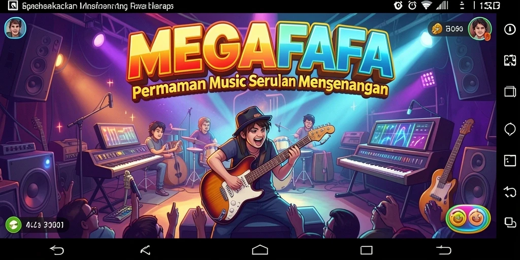 Tampilan gameplay MEGAFAFA yang menghibur dan interaktif.