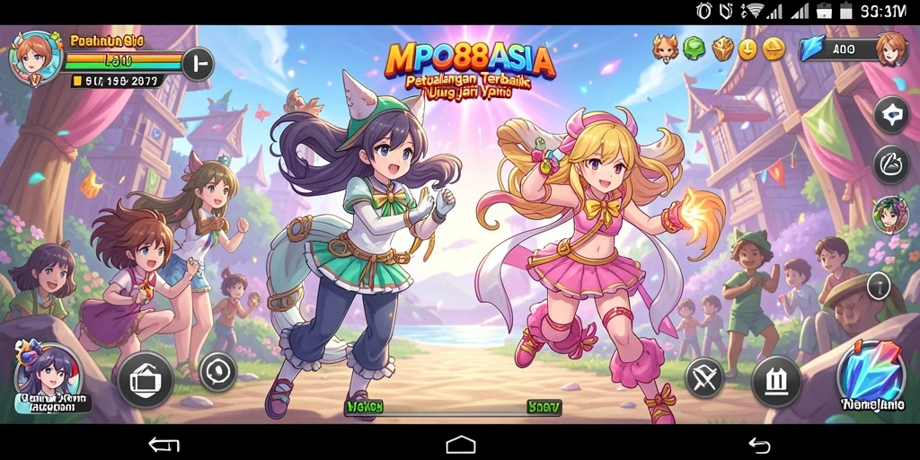 Screenshot MPO88ASIA menampilkan aksi seru dalam dunia anime.