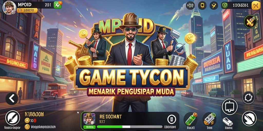 Screenshot MPOID menampilkan pemain yang mengelola bisnis Tycoon dengan sukses.
