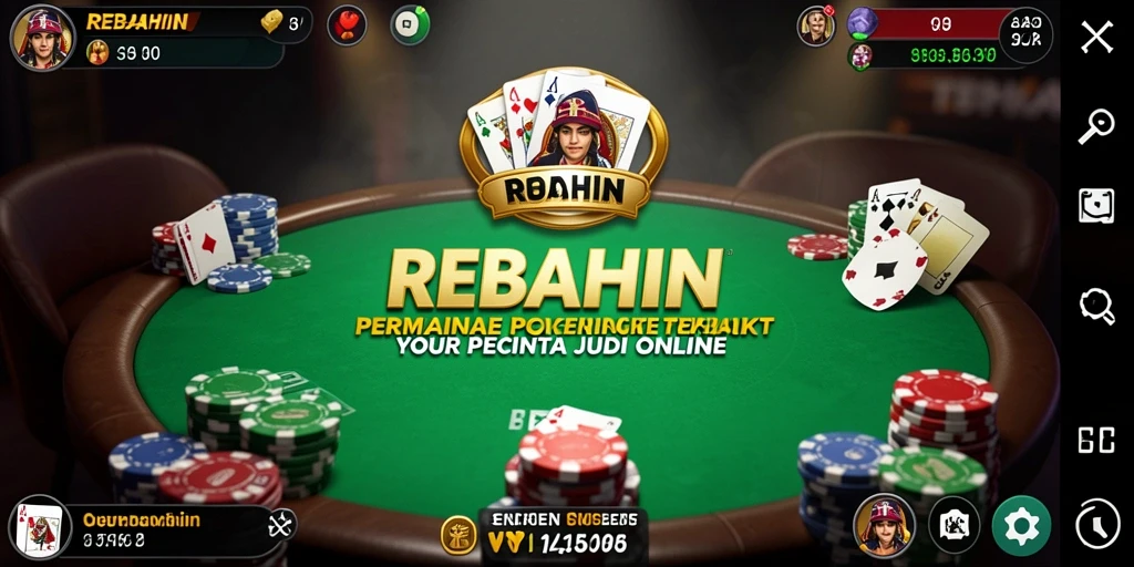 Tangkapan layar gameplay <strong>REBAHIN</strong> menunjukkan penguasaan strategi Poker yang mendebarkan.