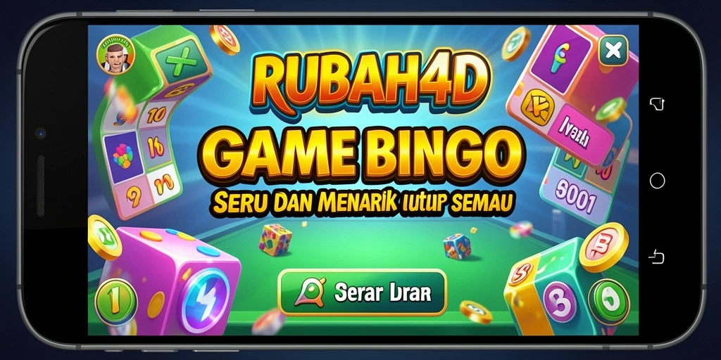 Screenshot gameplay Bingo RUBAH4D yang seru dan interaktif.