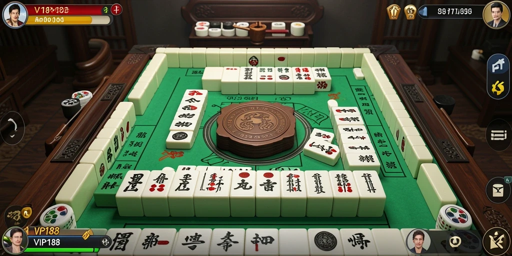 Screenshot gameplay VIP188 menampilkan aksi seru permainan Mahjong.
