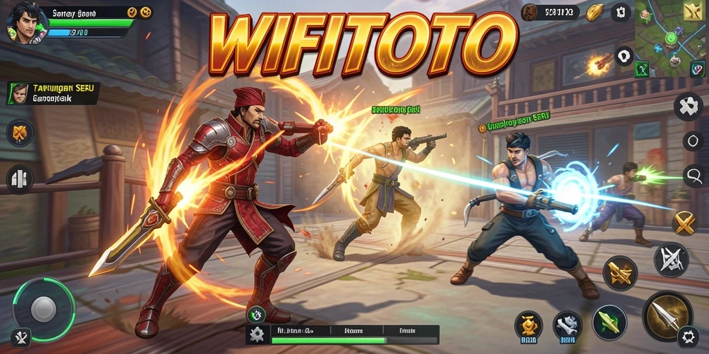 Tangkapan layar permainan <strong>WIFITOTO</strong> yang menampilkan aksi pertarungan yang intens.